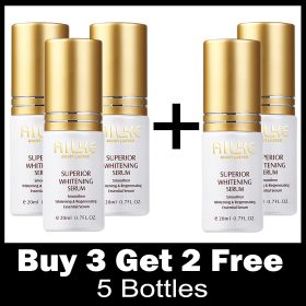 AILKE Superior Whitening Serum, Smoothen Whitening and Regenerating Essential Serum, Fast Result Skin Glowing Face Serum (Color: PACK OF 5)