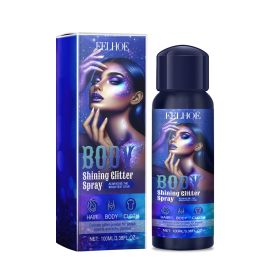 Eelhoe Highlighter Glitter Spray Glitter Spray Highlighter Spray Natural Stereoscopic Long Lasting Glitter (Option: 3pcs)